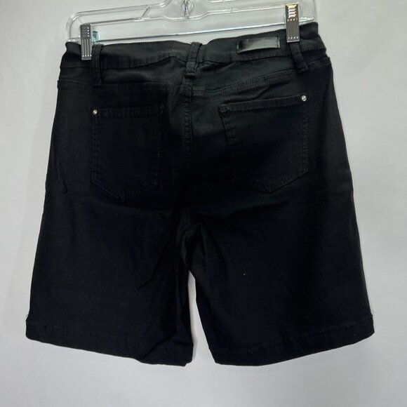 ROYALTY Black Bermuda Stretch Shorts Size 10P - Picture 2 of 3